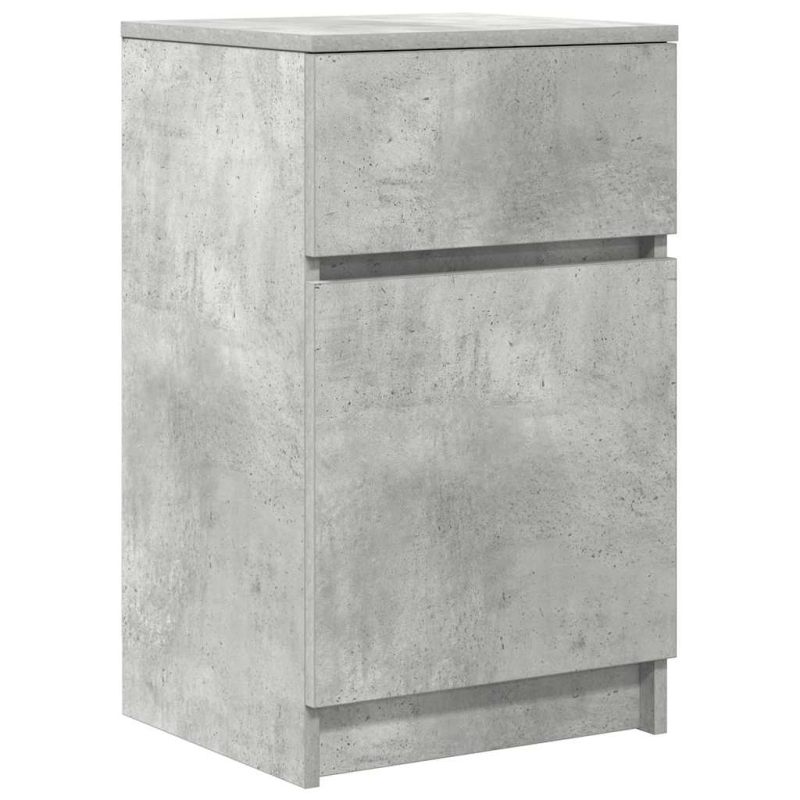 Nachttisch Betongrau 39x35x65 cm Holzwerkstoff