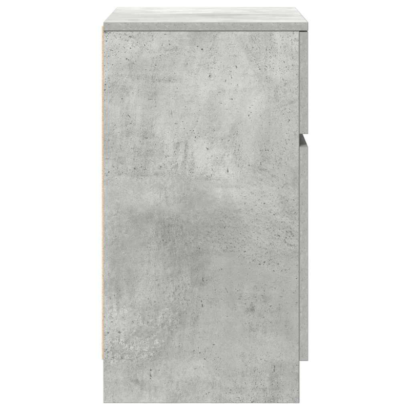 Nachttisch Betongrau 39x35x65 cm Holzwerkstoff