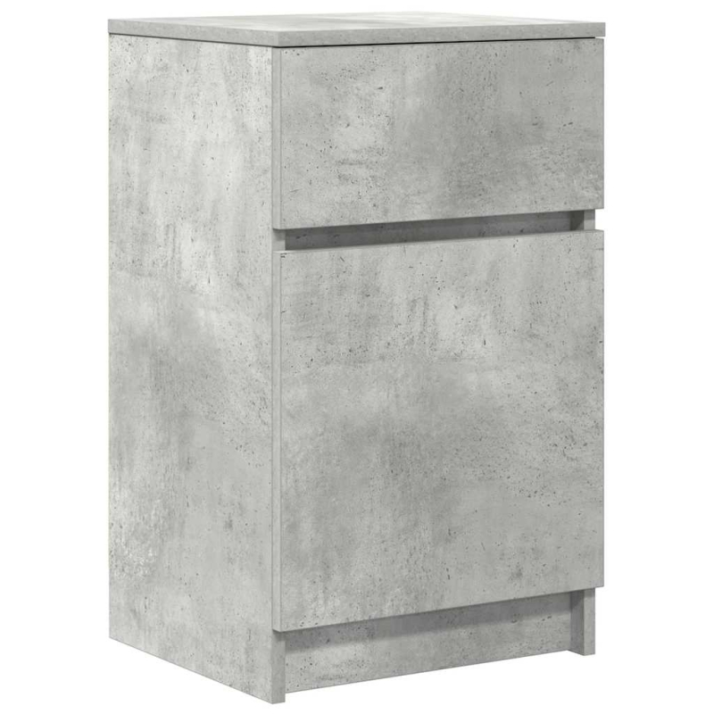 Nachttische 2 Stk. Betongrau 39x35x65 cm Holzwerkstoff