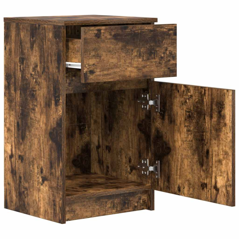 Nachttisch Räuchereiche 39x35x65 cm Holzwerkstoff