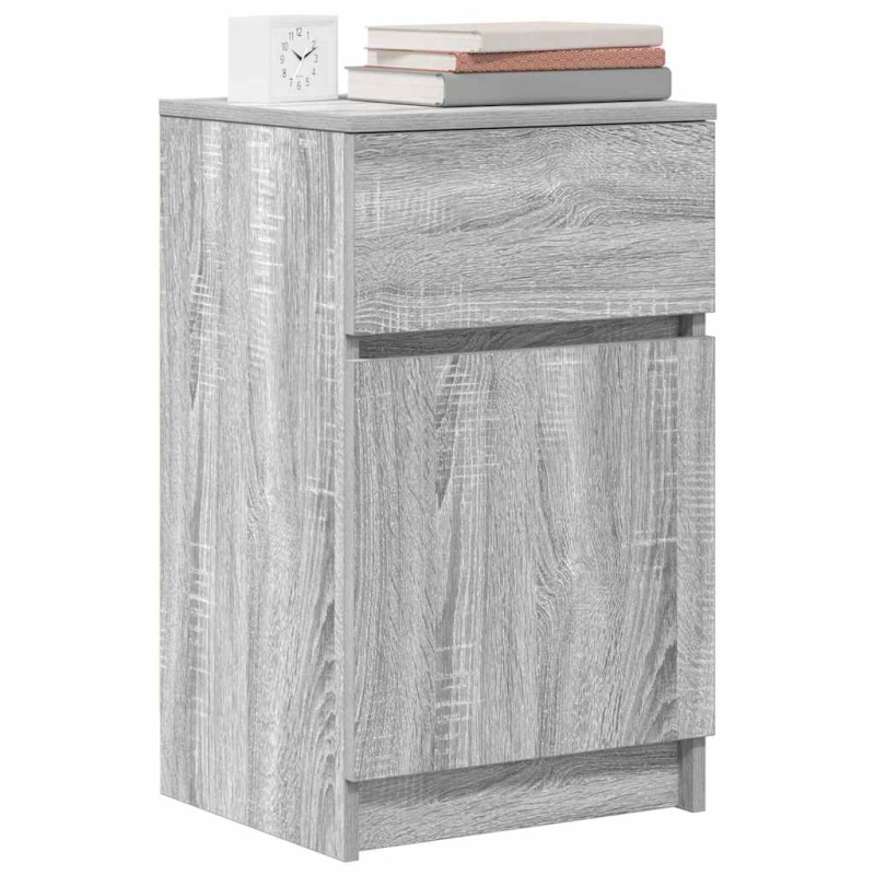 Nachttisch Grau Sonoma 39x35x65 cm Holzwerkstoff