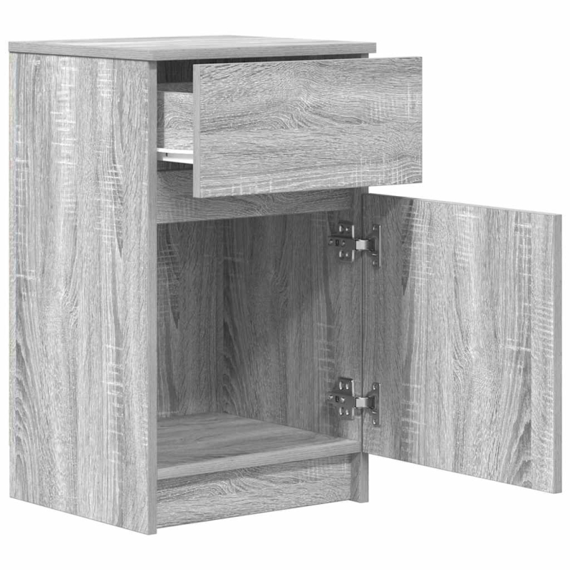 Nachttisch Grau Sonoma 39x35x65 cm Holzwerkstoff
