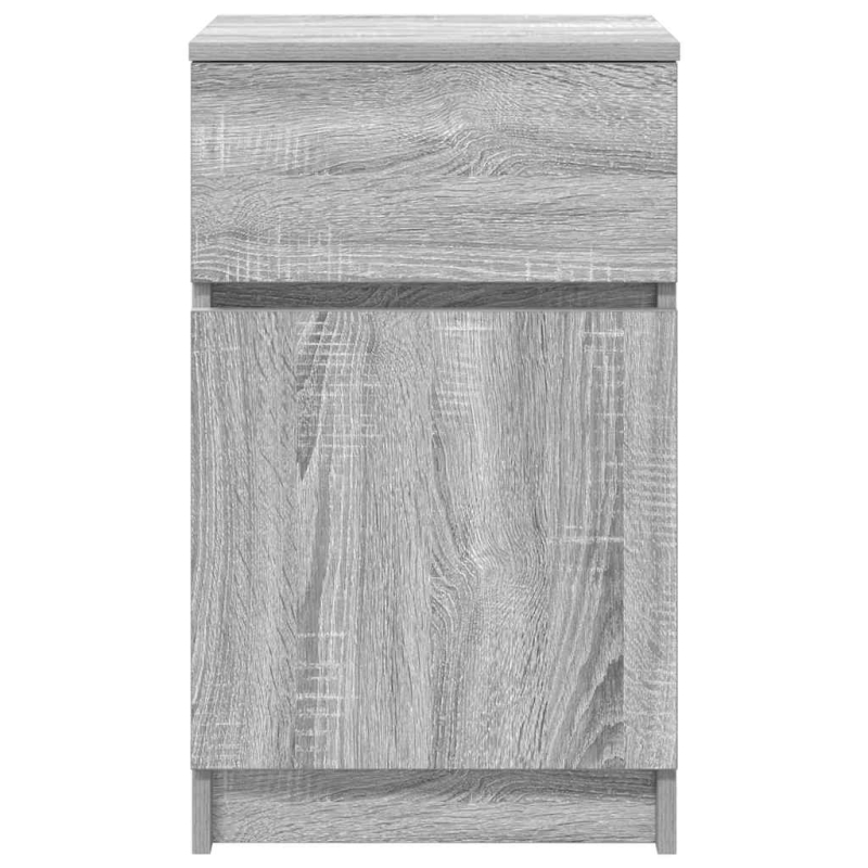 Nachttisch Grau Sonoma 39x35x65 cm Holzwerkstoff