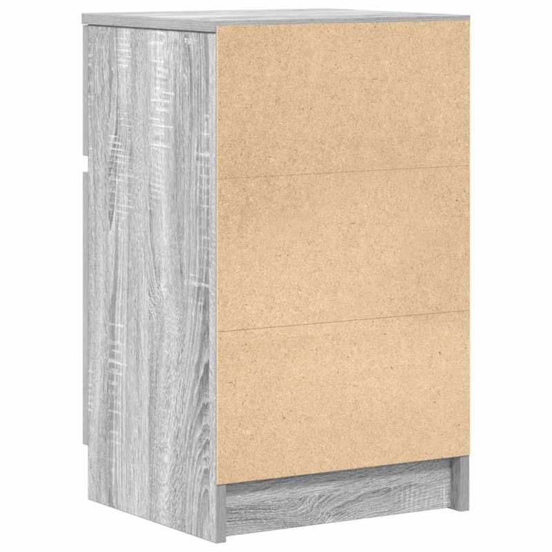 Nachttisch Grau Sonoma 39x35x65 cm Holzwerkstoff
