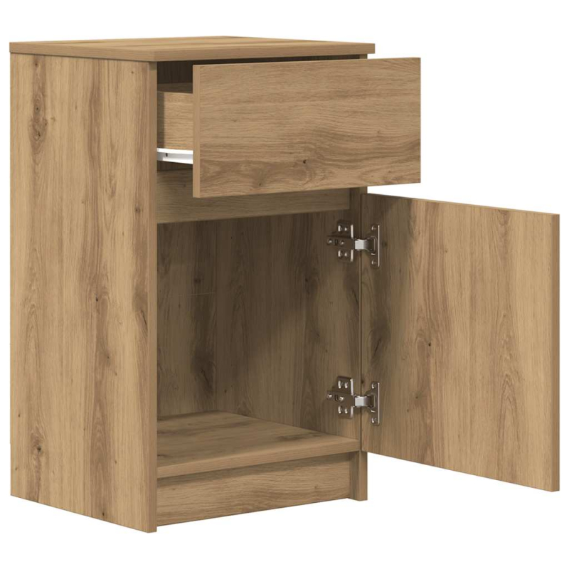 Nachttische 2 Stk. Artisan-Eiche 39x35x65 cm Holzwerkstoff