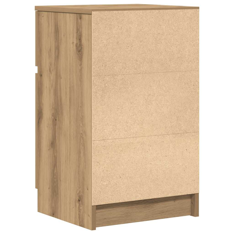 Nachttische 2 Stk. Artisan-Eiche 39x35x65 cm Holzwerkstoff
