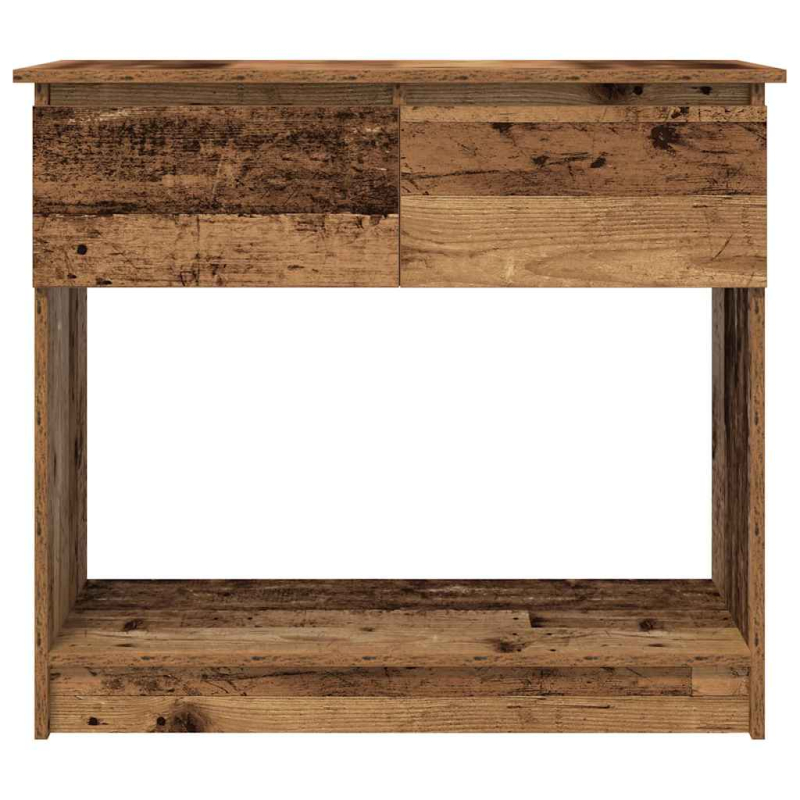 Konsolentisch mit Schubladen Altholz-Optik 85,5x38,5x74,5 cm