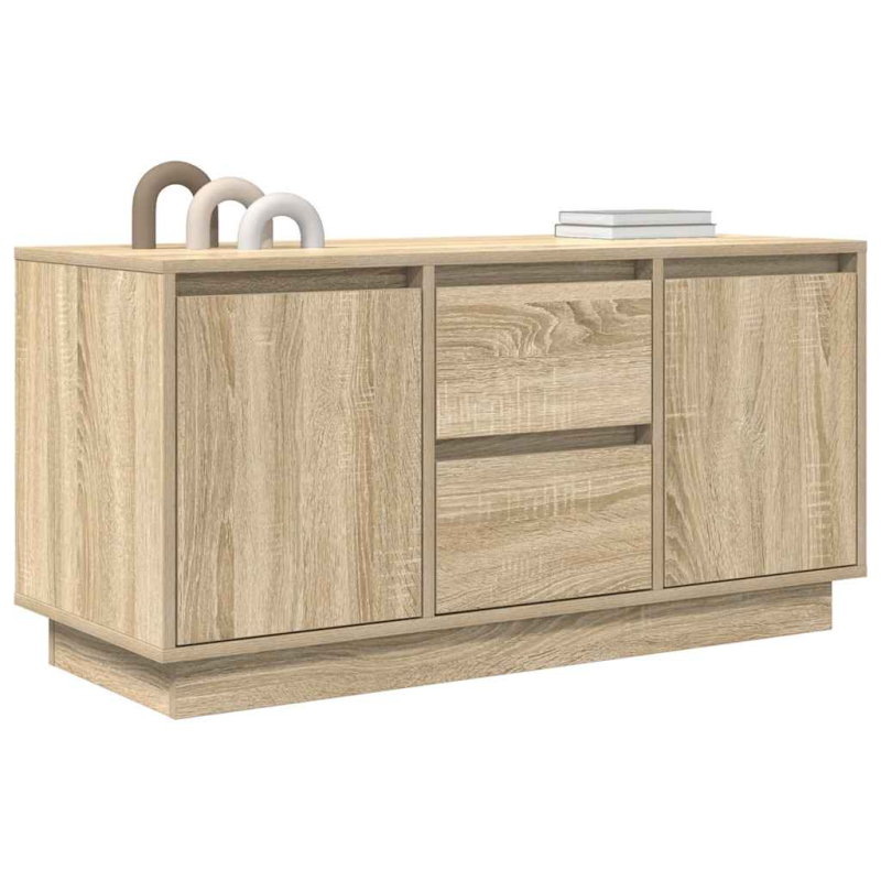 TV-Schrank mit LED-Leuchten Sonoma-Eiche 100x41x50 cm