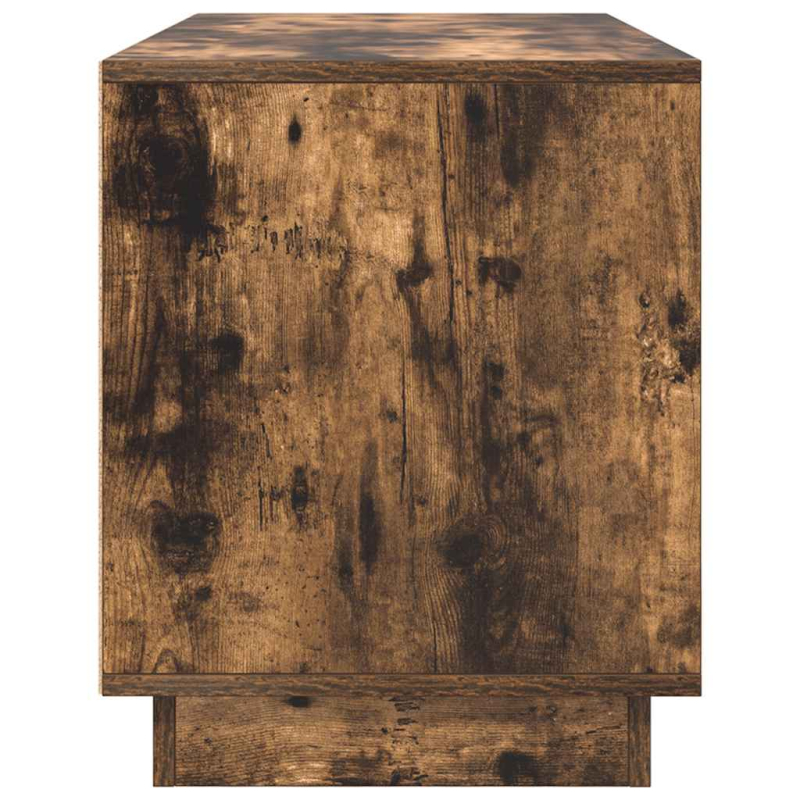 TV-Schrank mit LED-Leuchten Räuchereiche 100x41x50 cm