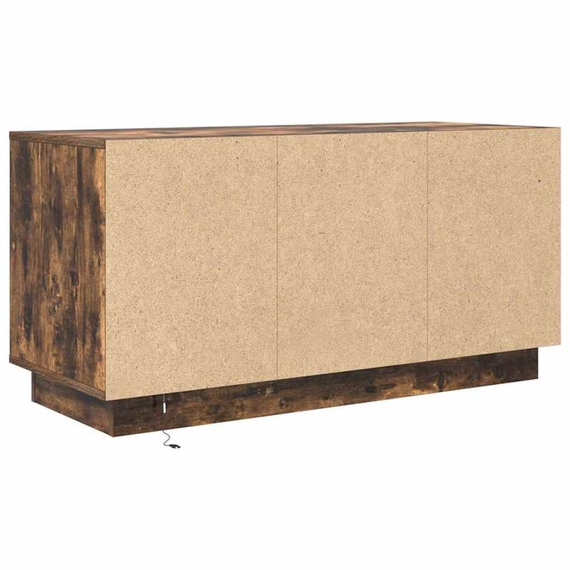 TV-Schrank mit LED-Leuchten Räuchereiche 100x41x50 cm