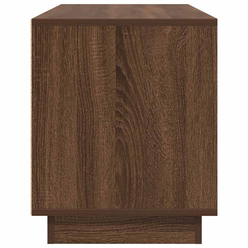 TV-Schrank mit LED-Leuchten Braun Eichen-Optik 100x41x50 cm