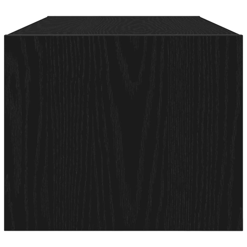 TV-Schrank Schwarz Eichen-Optik 80x31x25,5 cm Holzwerkstoff