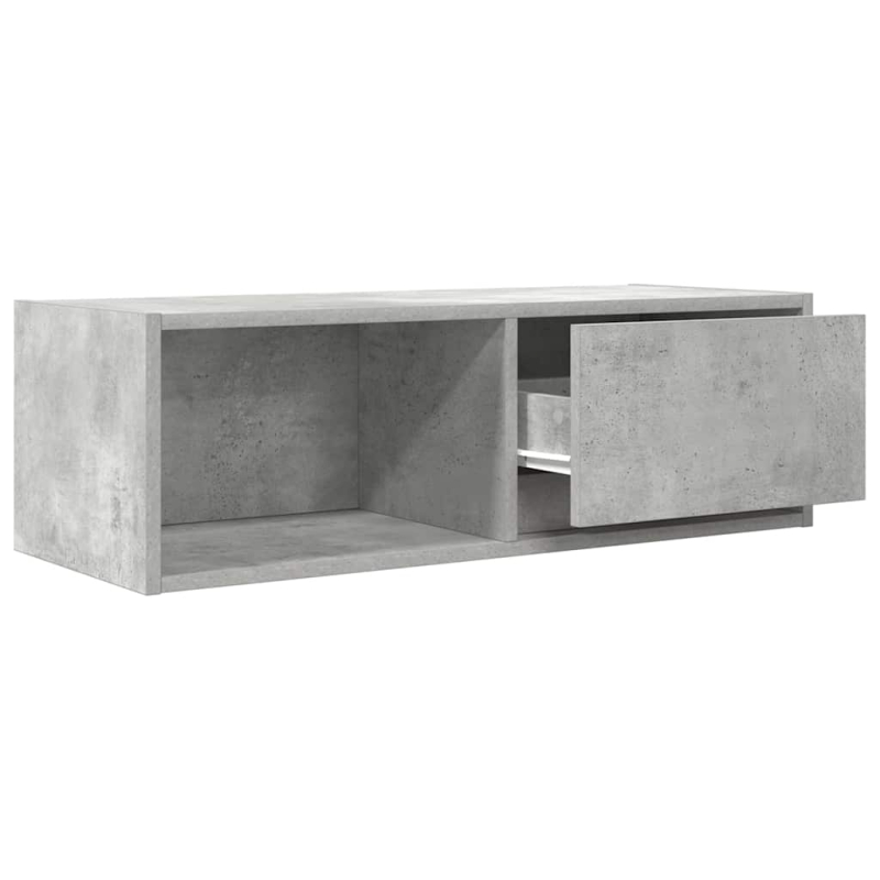 TV-Schrank Betongrau 80x31x25,5 cm Holzwerkstoff