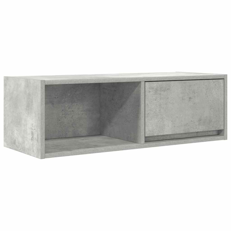 TV-Schränke 2 Stk. Betongrau 80x31x25,5 cm Holzwerkstoff