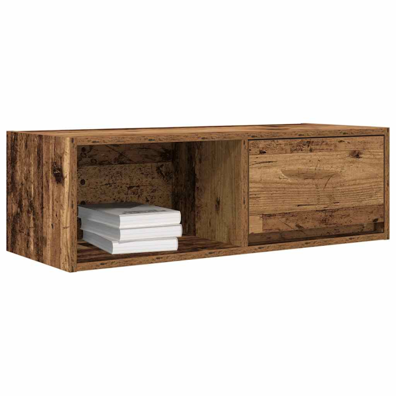 TV-Schränke 2 Stk. Altholz-Optik 80x31x25,5 cm Holzwerkstoff