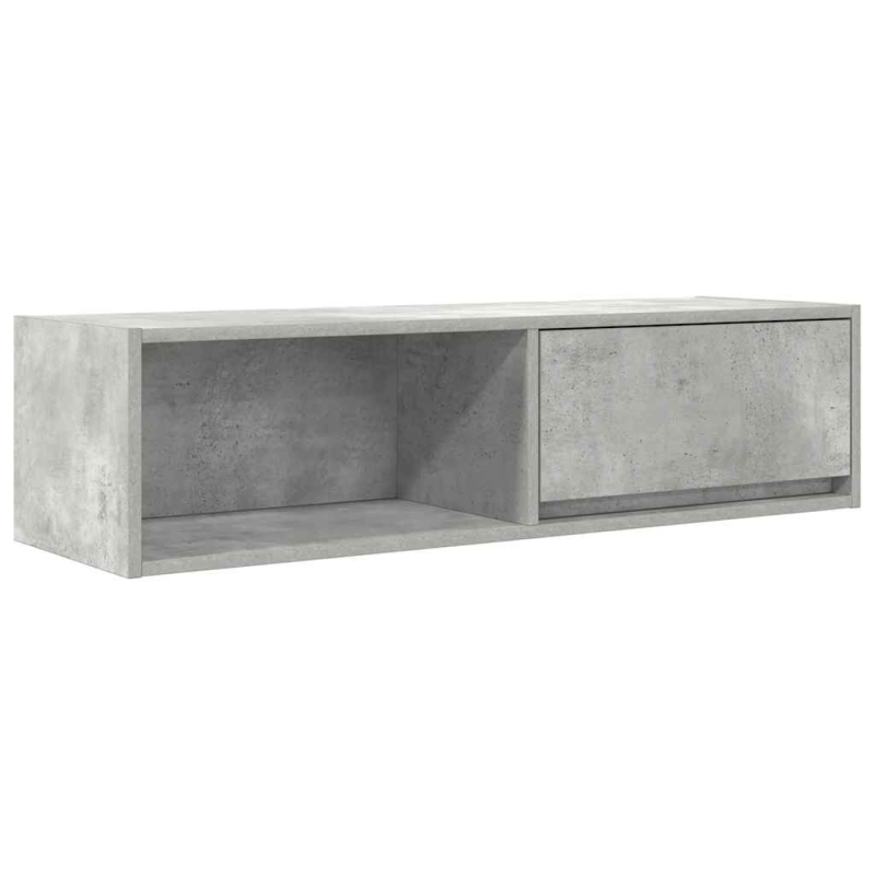 TV-Schrank Betongrau 100x31x25,5 cm Holzwerkstoff
