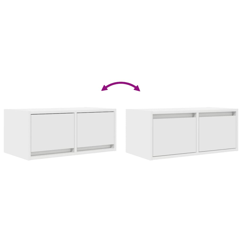 TV-Schrank Weiß 60x31x25,5 cm Holzwerkstoff