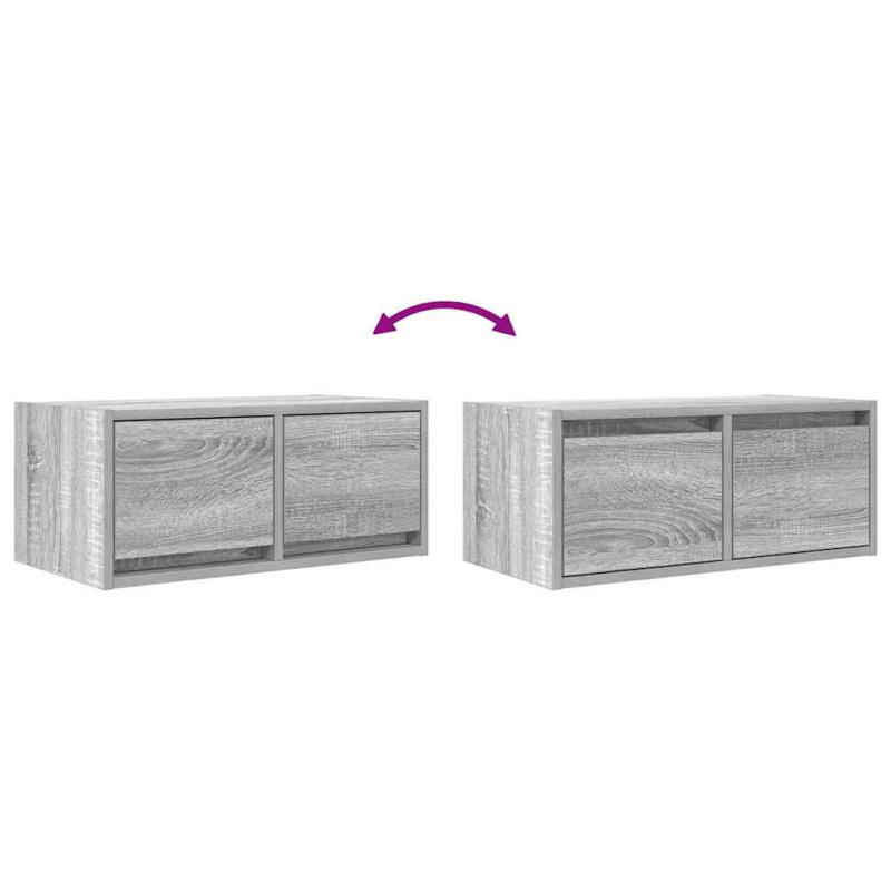 TV-Schrank Grau Sonoma 60x31x25,5 cm Holzwerkstoff