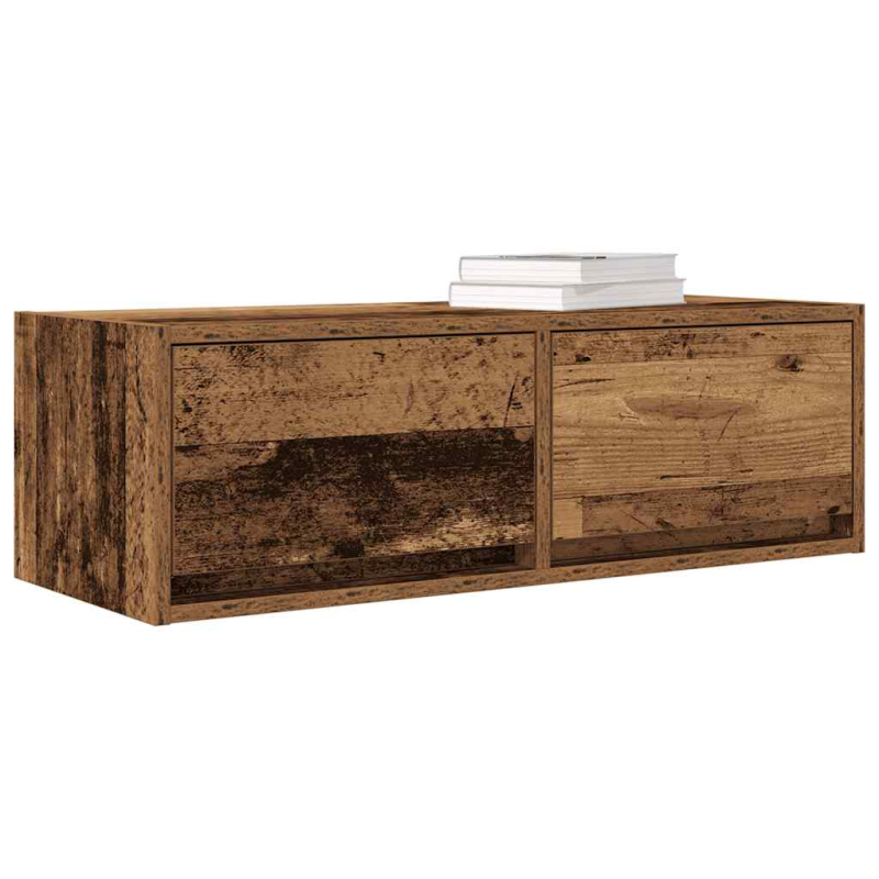 TV-Schränke 2 Stk. Altholz-Optik 80x31x25,5 cm Holzwerkstoff