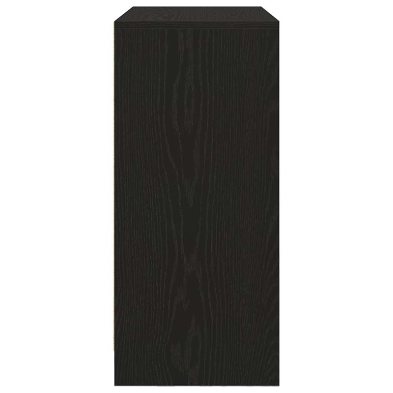 Sideboard mit Schublade Schwarz Eichen-Optik 80x34x76 cm