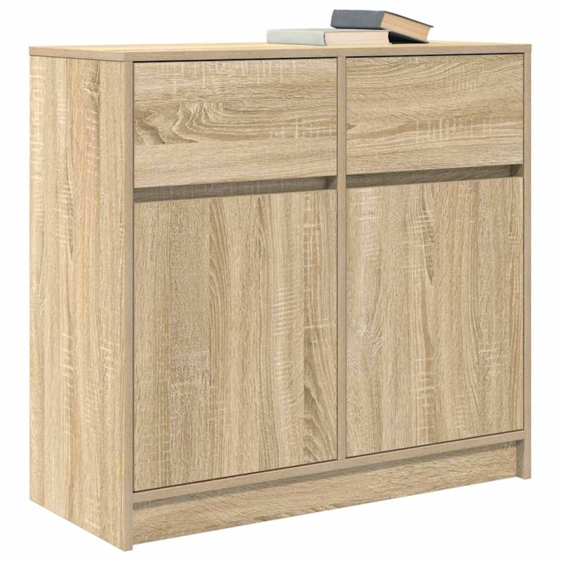 Sideboard mit Schublade Sonoma-Eiche 80x34x76 cm Holzwerkstoff