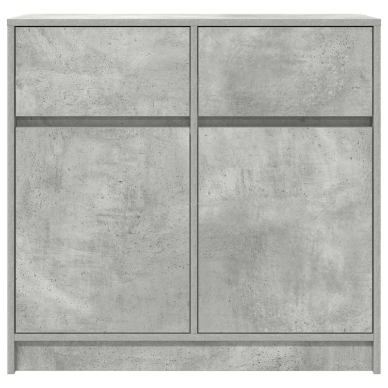 Sideboard mit Schublade Betongrau 80x34x76 cm Holzwerkstoff