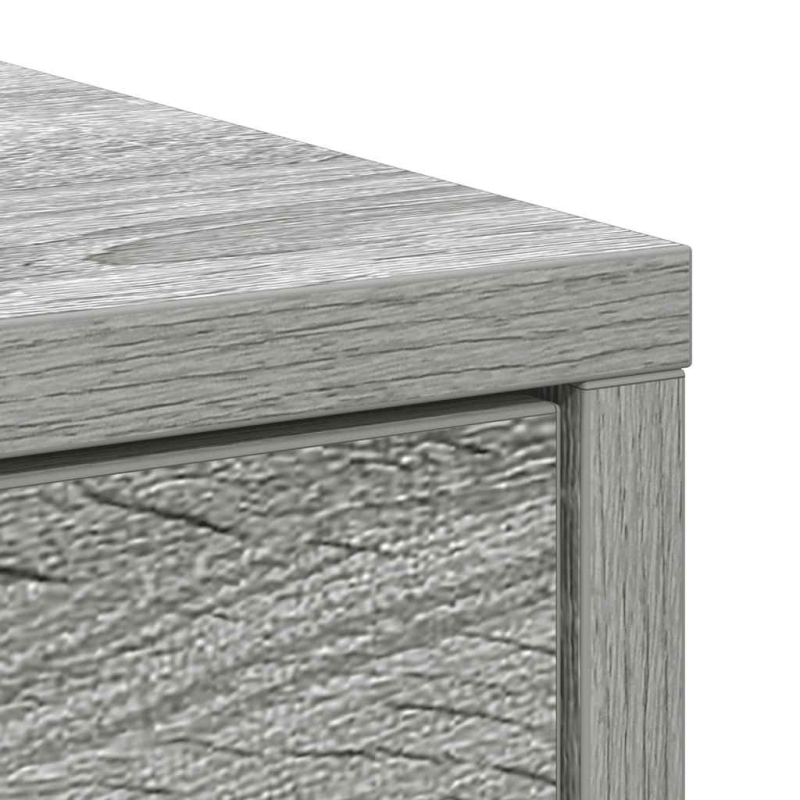 Sideboard mit Schublade Grau Sonoma 80x34x76 cm Holzwerkstoff