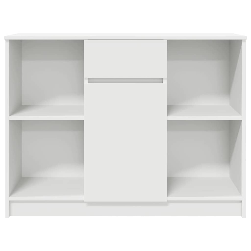 Sideboard mit Schublade Weiß 101x35x76 cm Holzwerkstoff