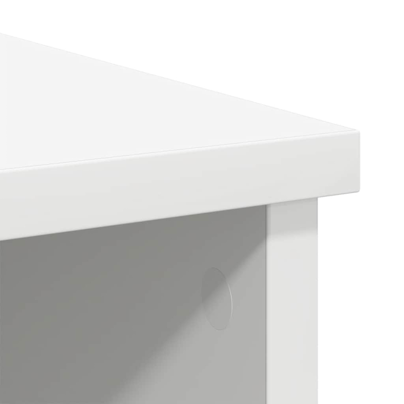 Sideboard mit Schublade Weiß 101x35x76 cm Holzwerkstoff