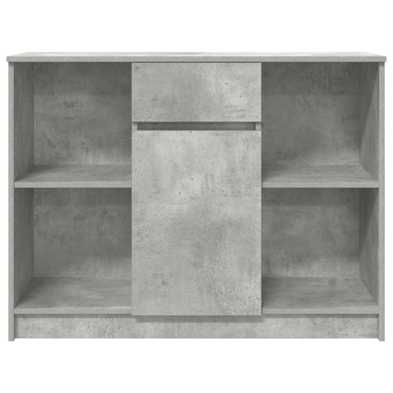 Sideboard mit Schublade Betongrau 101x35x76 cm Holzwerkstoff