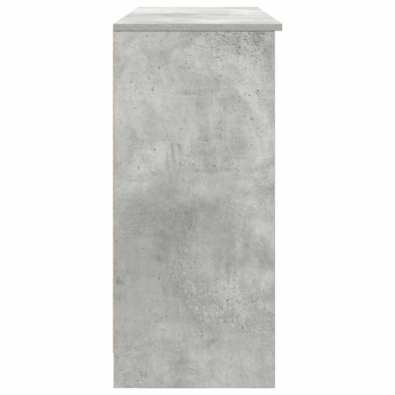 Sideboard mit Schublade Betongrau 101x35x76 cm Holzwerkstoff