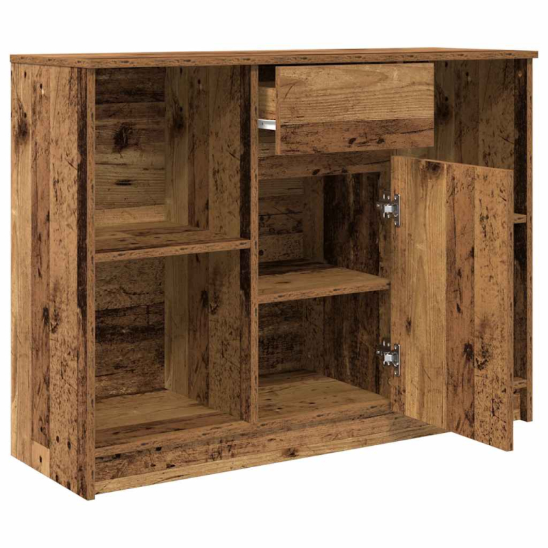 Sideboard mit Schublade Altholz-Optik 101x35x76cm Holzwerkstoff