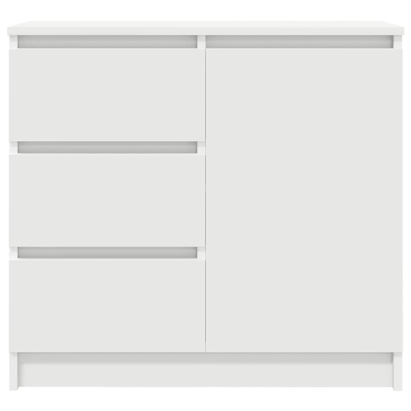 Sideboard mit Schublade Weiß 71x35x65 cm Holzwerkstoff