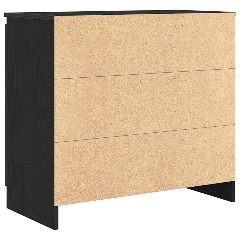 Sideboard mit Schublade Schwarz Eichen-Optik 71x35x65 cm