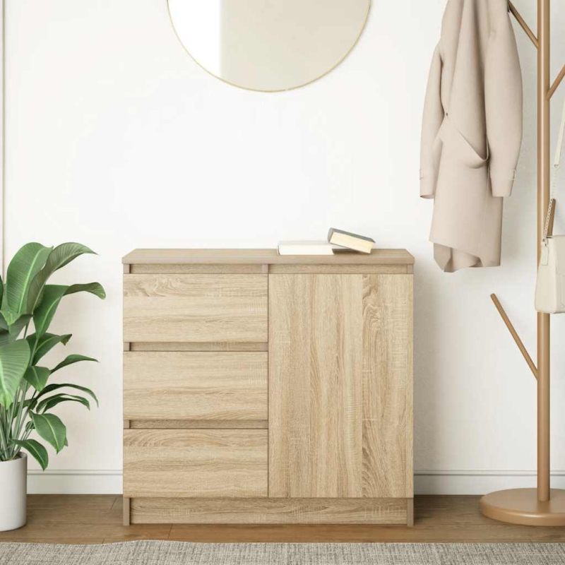 Sideboard mit Schublade Sonoma-Eiche 71x35x65 cm Holzwerkstoff
