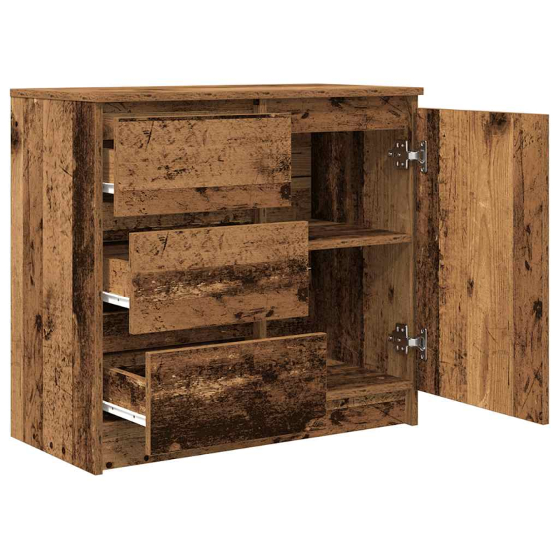 Sideboard mit Schublade Altholz-Optik 71x35x65 cm Holzwerkstoff