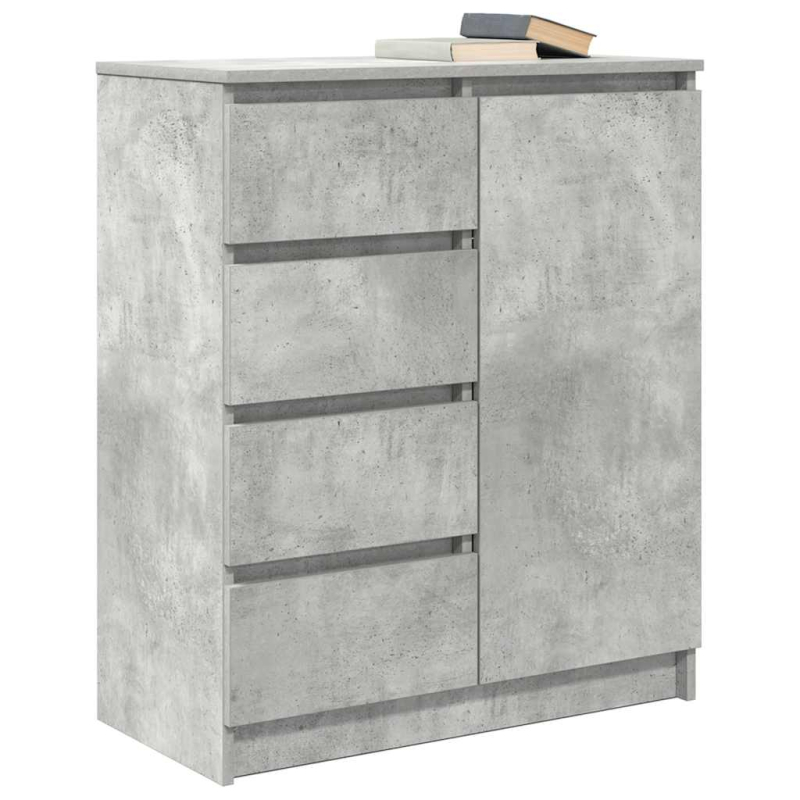 Sideboard mit Schubladen Betongrau 71x35x84 cm Holzwerkstoff