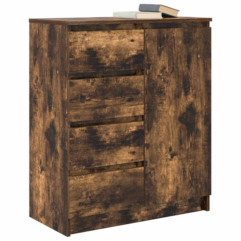 Sideboard mit Schubladen Räuchereiche 71x35x84 cm Holzwerkstoff