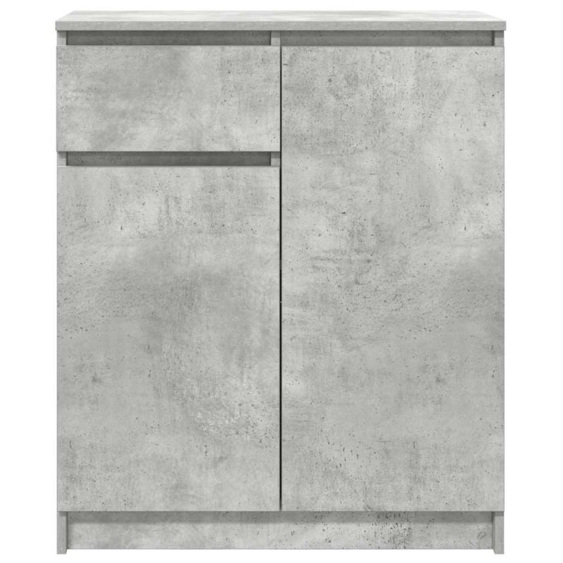 Sideboard mit Schublade Betongrau 71x35x84 cm Holzwerkstoff