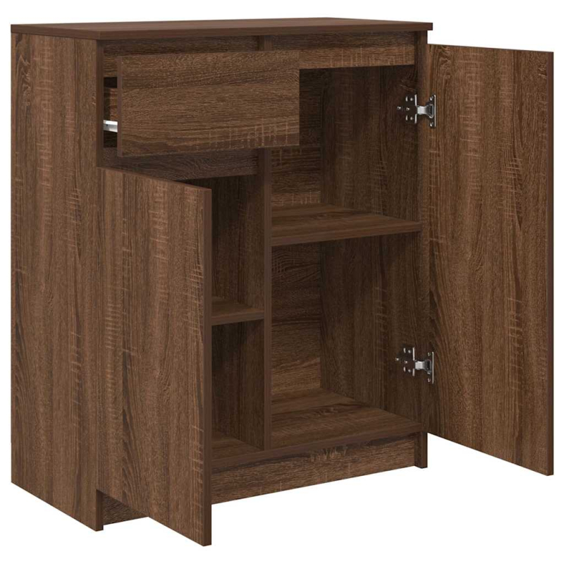 Sideboard mit Schublade Braun Eichen-Optik 71x35x84 cm