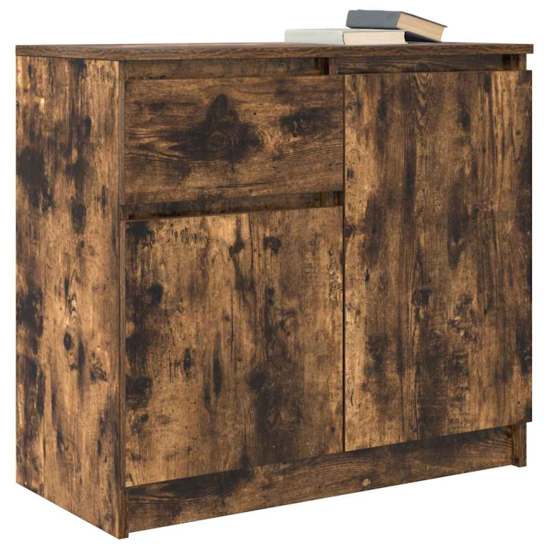 Sideboard mit Schublade Räuchereiche 71x35x65 cm Holzwerkstoff