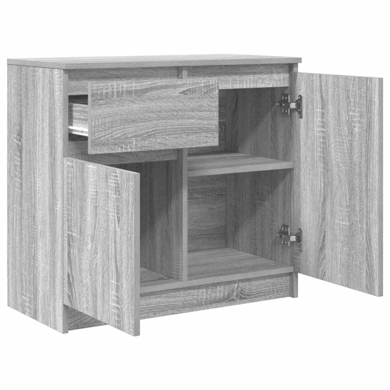 Sideboard mit Schublade Grau Sonoma 71x35x65 cm Holzwerkstoff