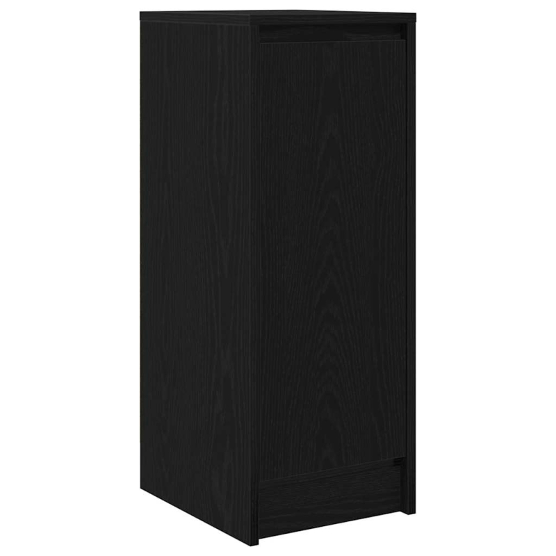 Sideboard Schwarz Eichen-Optik 29,5x34x76 cm Holzwerkstoff