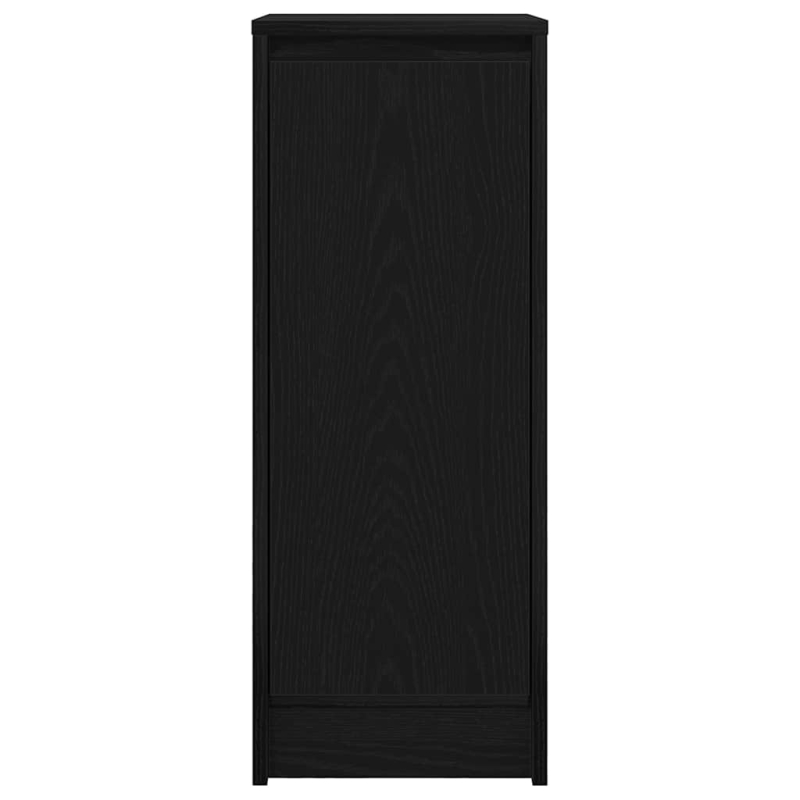 Sideboard Schwarz Eichen-Optik 29,5x34x76 cm Holzwerkstoff
