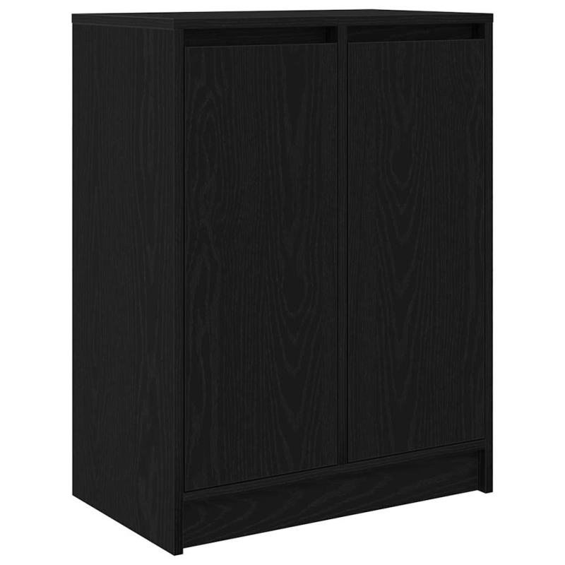 Sideboard Schwarz Eichen-Optik 57x34x76 cm Holzwerkstoff