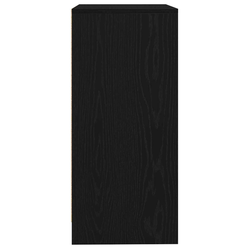 Sideboard Schwarz Eichen-Optik 57x34x76 cm Holzwerkstoff