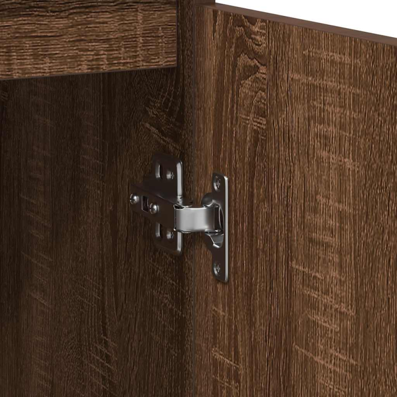 Sideboard Braun Eichen-Optik 57x34x76 cm Holzwerkstoff