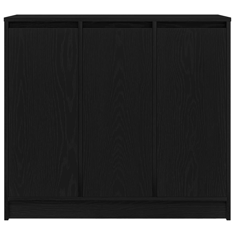 Sideboard Schwarz Eichen-Optik 85x34x76 cm Holzwerkstoff
