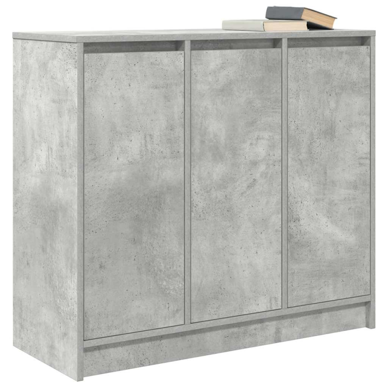 Sideboard Betongrau 85x34x76 cm Holzwerkstoff