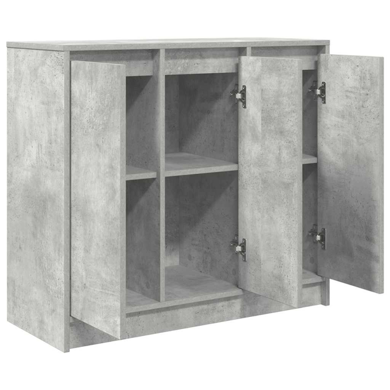 Sideboard Betongrau 85x34x76 cm Holzwerkstoff